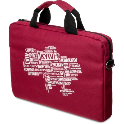 Сумка для ноутбука Vinga 15.6" NB1502 Burgundy, white print (NB1502UWBY) - Фото 1 Сумка для ноутбука Vinga 15.6" NB1502 Burgundy, white print (NB1502UWBY) - изображение 1