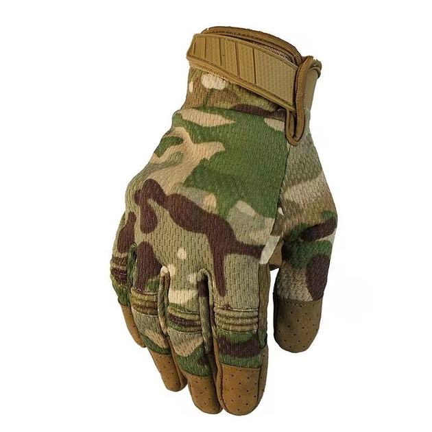 Тактичні рукавиці повнопалі із захистом Multicam XL - изображение 2