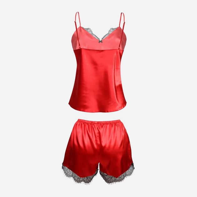 Піжама (майка + шорти) жіноча DKaren Set Doris XS Червона (5903251393820) - зображення 4