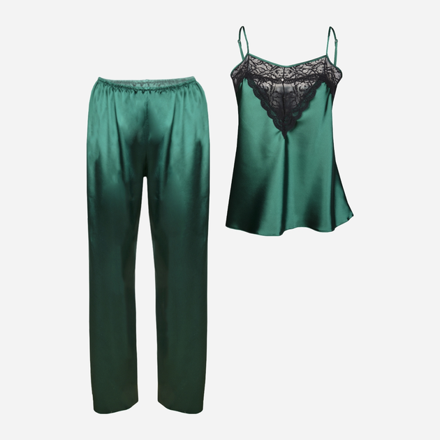 Піжама (кофта + штани) жіноча DKaren Set Sadie XS Зелена (5903251432086) - зображення 4