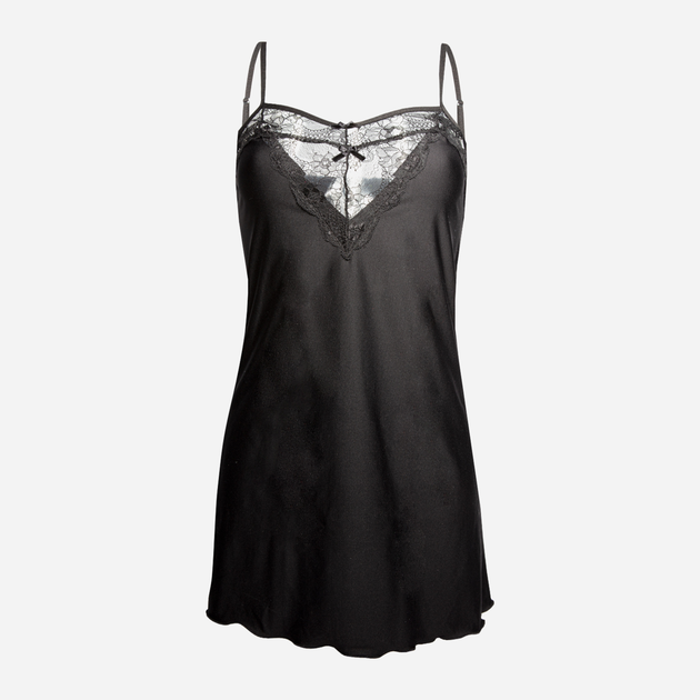 Koszula nocna damska DKaren Slip Aria S Czarna (5902686565956) - obraz 3