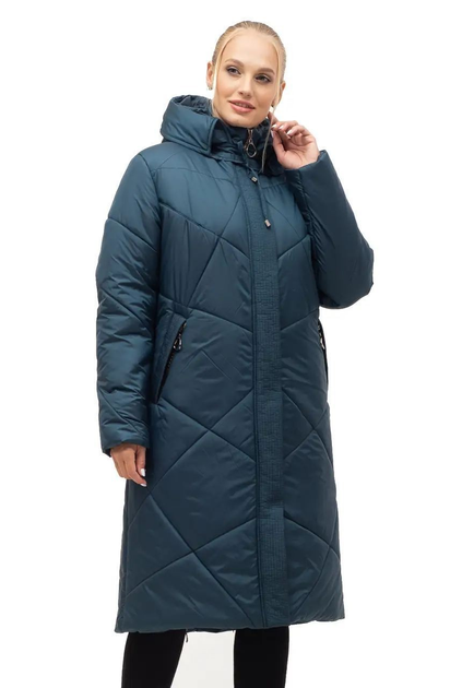 Зимняя женская куртка большого размера UF-fashion LRD-150-1 64 малахит ...