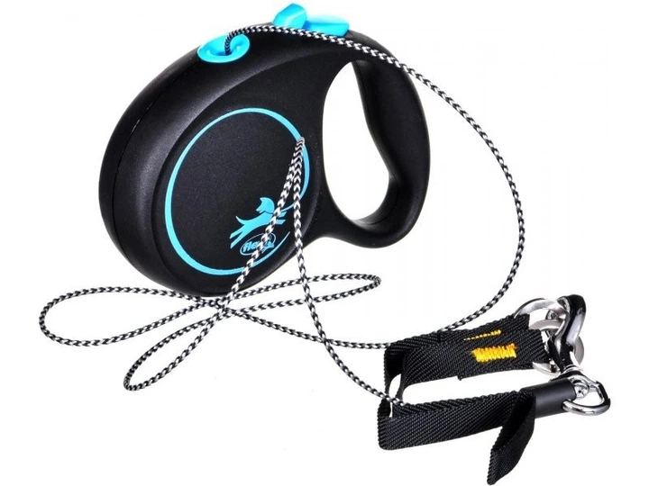 Повідець-рулетка Flexi Black Design XS трос 3 м Блакитний (4000498033234) - Фото 5 Повідець-рулетка Flexi Black Design XS трос 3 м Блакитний (4000498033234) - изображение 5