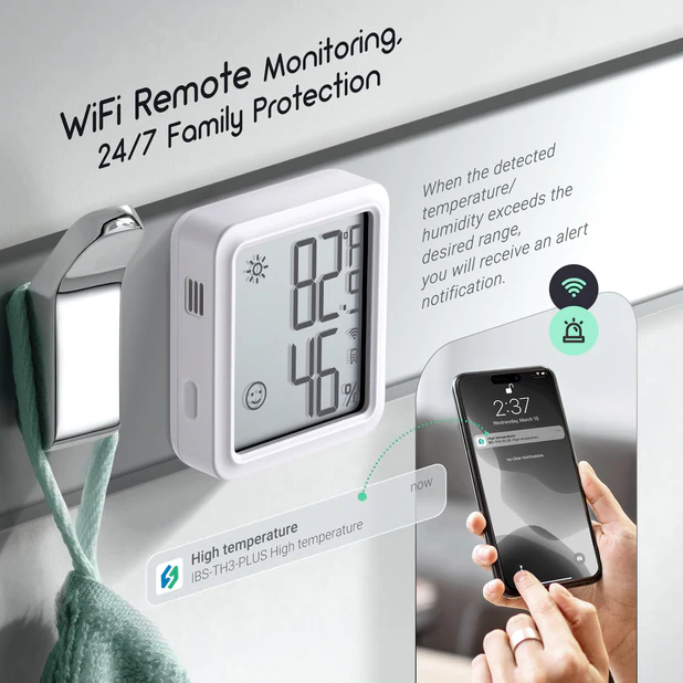 Термогігрометр Inkbird IBS-TH3 Wi-Fi Plus із дисплеєм та Wi-Fi - изображение 2
