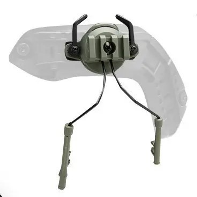 Кріплення для активних навушників на шолом типу FAST (олива) - зображення 1