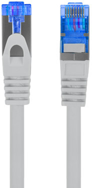 Patchcord Lanberg CAT.6a SFTP 1 m Szary (PCF6A-10CC-0100-S) - obraz 2