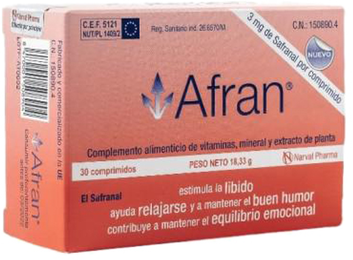 Suplement diety Narval pharma Afran 30 tabletek (8470001508904) - obraz 1