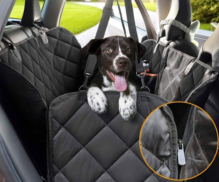 Автомобильный гамак с бортами защиты дверей для перевозки собак, однослойный, 145*145*45 см