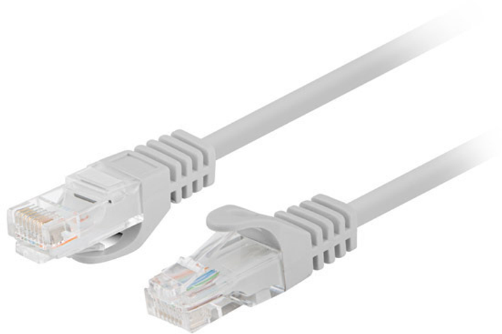 Patchcord Lanberg CAT.5e UTP 7.5 m Szary (PCU5-10CC-0750-S) - obraz 1