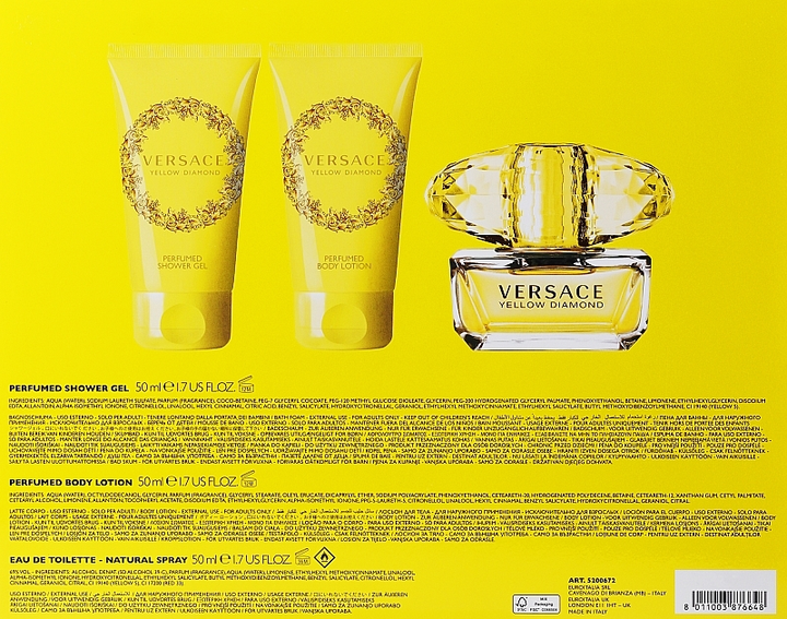 Yellow diamond 2025 versace set