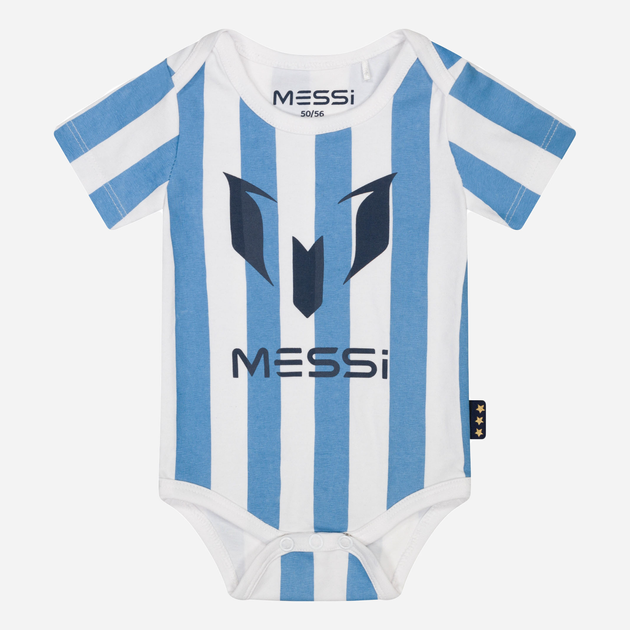 Body niemowlęce Messi S49305-2 74-80 cm Jasnoniebieski/Biały (8720815172182) - obraz 1