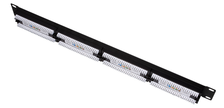 Panel krosowy Logilink 19" 1U 24 porty Cat 5e UTP Czarny (4260113562826) - obraz 3