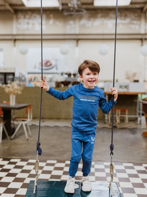 Дитячі спортивні штани Messi S49411-2 122-128 см Сині (8720815175060) - зображення 3