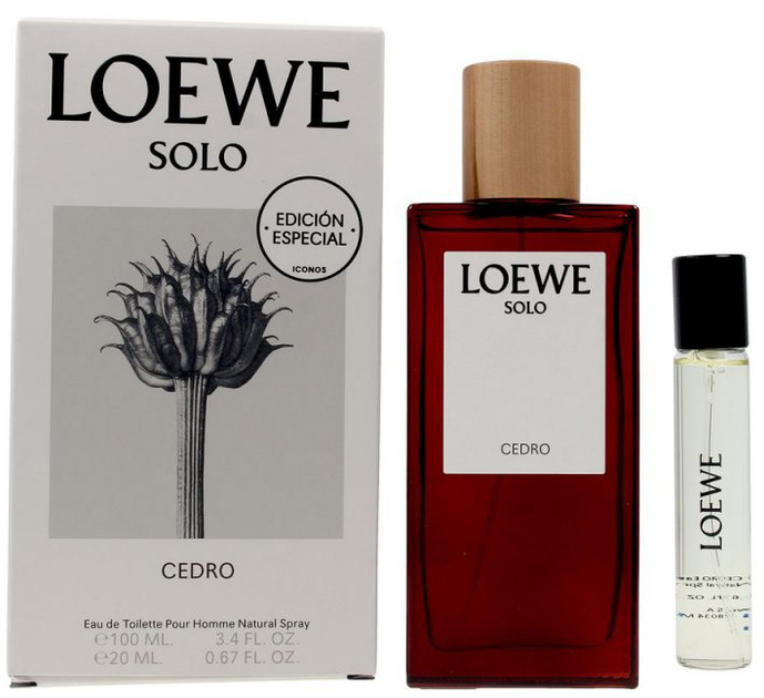 Zestaw Loewe Solo Cedro Woda toaletowa 100 ml + Woda toaletowa 20 ml (8426017075039) - obraz 1