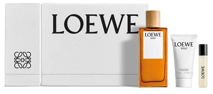 Zestaw Loewe Solo Cofre Woda toaletowa 100 ml + Woda toaletowa 10 ml + Balsam po goleniu 75 ml (8426017076968) - obraz 1