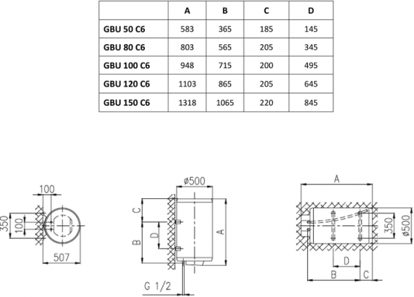 Бойлер Gorenje gbu 50 v9 (c6) - Фото 3 Бойлер Gorenje gbu 50 v9 (c6) - изображение 3
