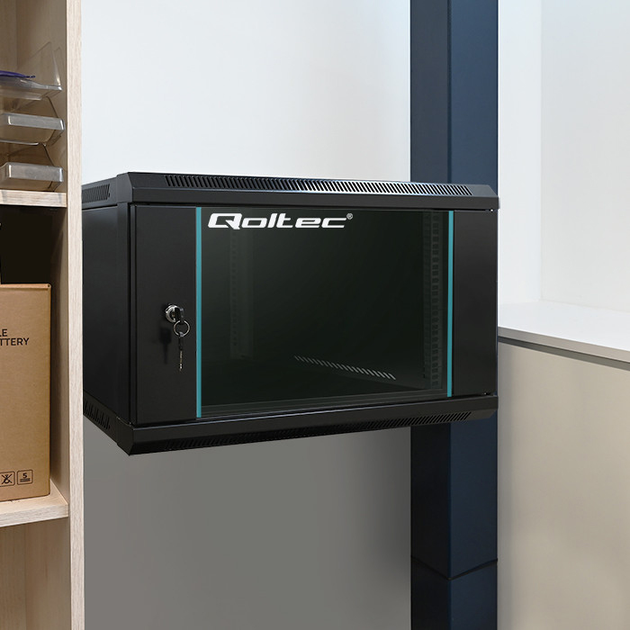 Szafa serwerowa Qoltec RACK 19" 9U 600 x 500 x 600 (5901878544663) - obraz 6