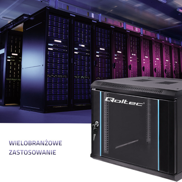 Szafa serwerowa Qoltec RACK 19" 9U 600 x 500 x 600 (5901878544663) - obraz 7