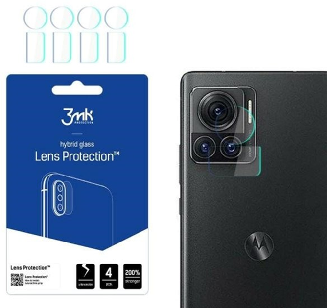 Комплект захисного скла 3MK Lens Protection для камери Motorola Edge 30 Ultra Motorola Edge 30 (5903108491860) - зображення 1