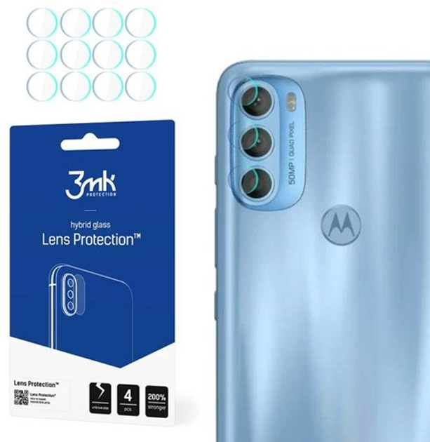 Комплект захисного скла 3MK Lens Protection для камери Motorola Moto G71 5G (5903108456470) - зображення 1