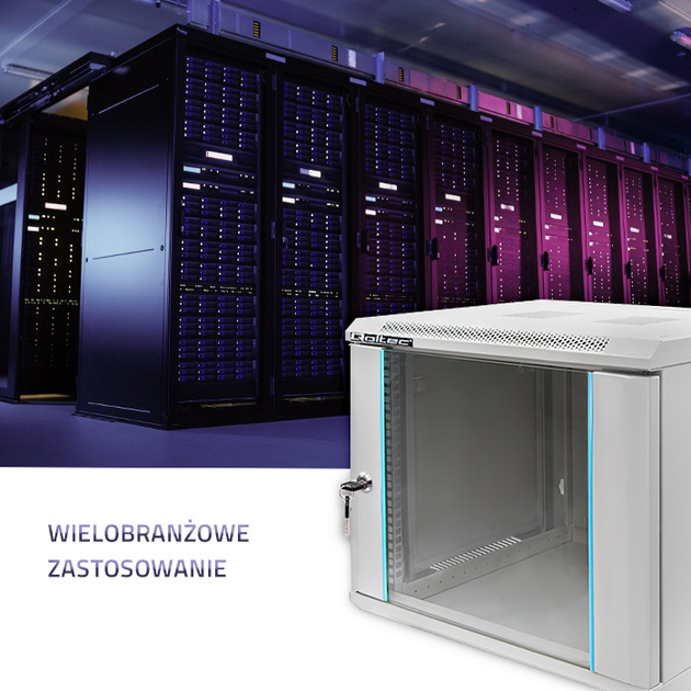 Szafa serwerowa Qoltec RACK 19" 9U 600 x 600 x 500 (5901878544861) - obraz 10