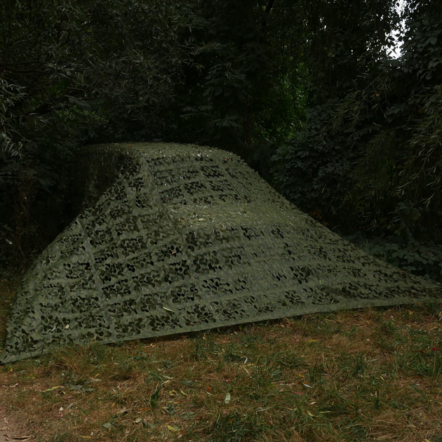 Сетка маскировочная 6х8 (48 кв. м.) Green (зеленый) Militex - маскирующая сеть для авто и палатки - изображение 1