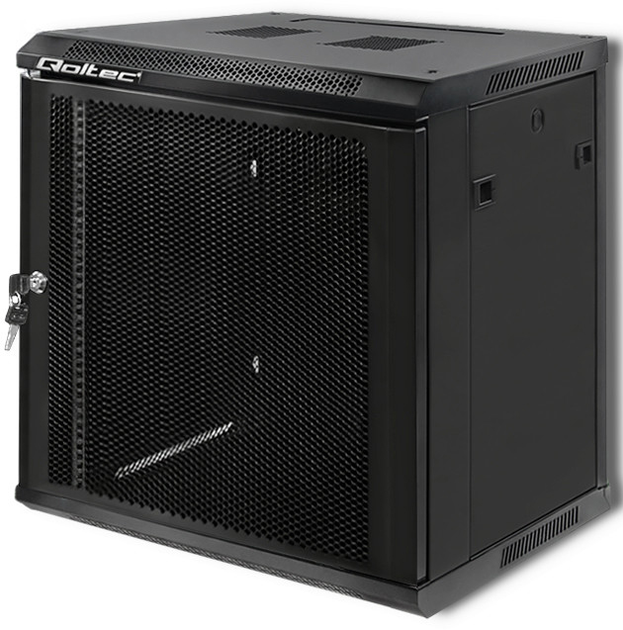 Szafa serwerowa Qoltec RACK 19" 12U 450 x 600 x 635 Drzwi perforowane (5901878544885) - obraz 4