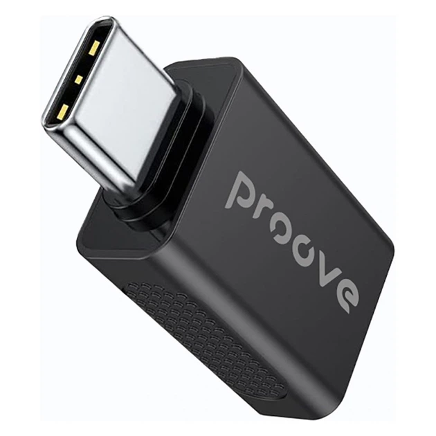 Адаптер Переходник OTG Proove Extension USB A to Type-C | USB 3.1, 5 Гбит/с | 1шт | Черный - Фото 1 Адаптер Переходник OTG Proove Extension USB A to Type-C | USB 3.1, 5 Гбит/с | 1шт | Черный - изображение 1