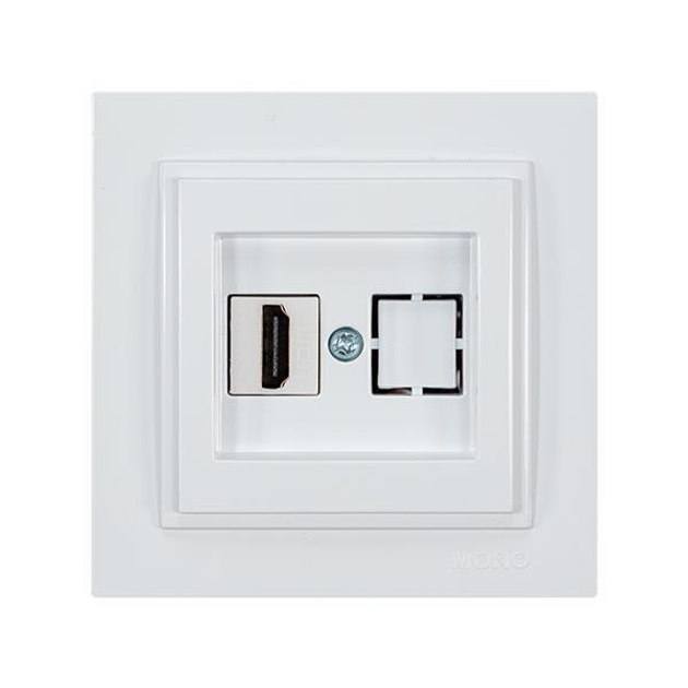 Розетка HDMI, Mono Electric, DESPINA белая – фото, отзывы ...