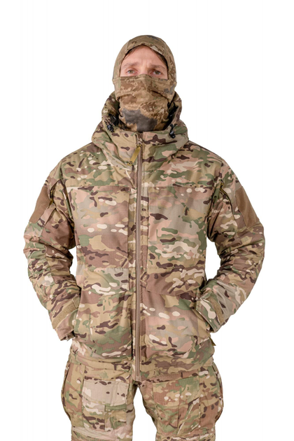 Куртка зимова з тепловідбивною підкладкою Omni Hit Multicam Ріп Стоп з капюшоном військова тактична куртка L Мультикам (CPM28889-1) - зображення 2