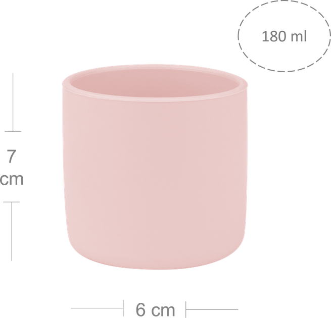 Чашка силиконовая MinikOiOi Mini Cup Pinky Pink (101100002) - Фото 2 Чашка силиконовая MinikOiOi Mini Cup Pinky Pink (101100002) - изображение 2