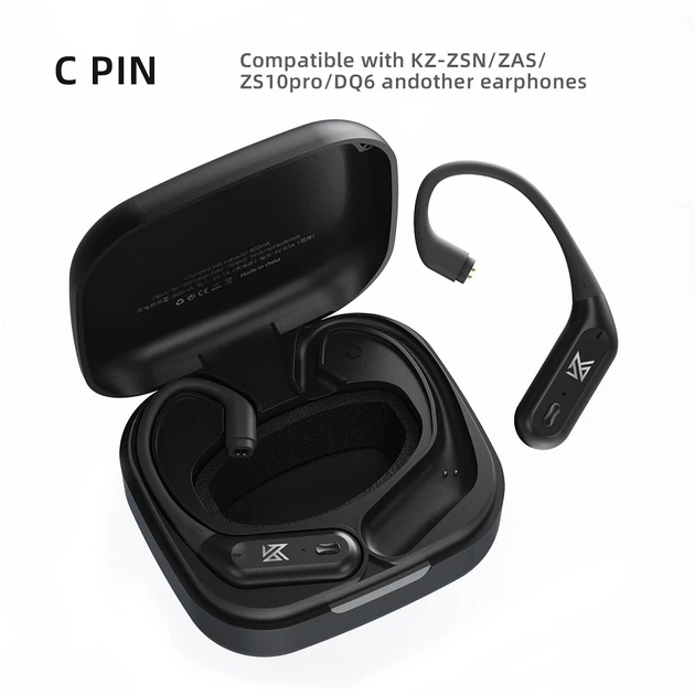 Bluetooth-модуль KZ AZ09 Pro с заушинами (C pin) (Черный) - Фото 9 Bluetooth-модуль KZ AZ09 Pro с заушинами (C pin) (Черный) - изображение 9