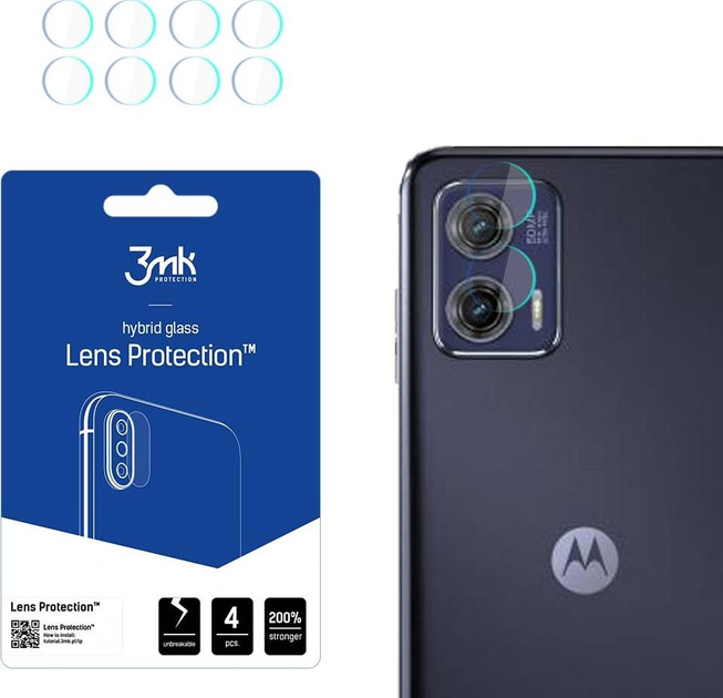 Zestaw szkieł hartowanych 3MK Lens Protection na aparat Motorola Moto G73 5G (5903108513807) - obraz 1