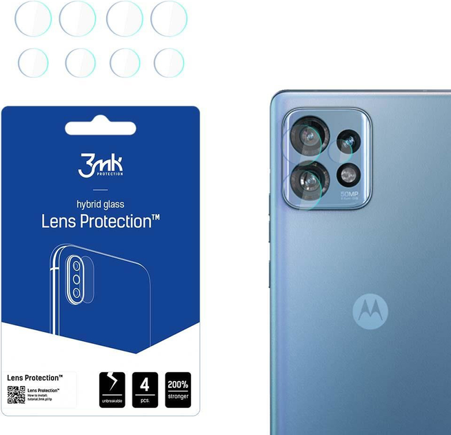 Комплект захисного скла 3MK Lens Protection для камери Motorola Edge 40 (5903108525244) - зображення 1