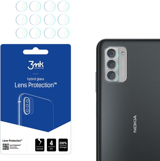 Zestaw szkieł hartowanych 3MK Lens Protection na aparat Nokia G42 5G (5903108533768) - obraz 1