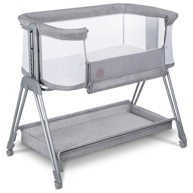 Кроватка приставная Lionelo LUNA GREY CONCRETE - изображение 3