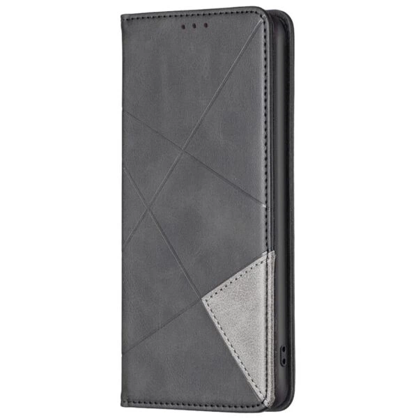 Чехол-книжка с кармашками UniCase Geometric Pattern для Honor 90 - Black - изображение 3