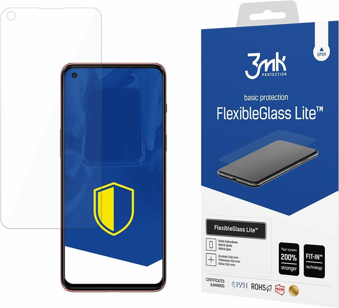 Szkło hybrydowe 3MK ElasticGlass Lite do OnePlus Nord 2 5G (5903108430180) - obraz 1