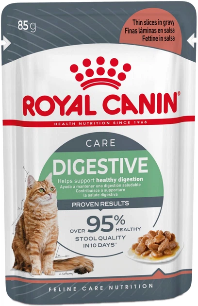 Упаковка вологого корму для дорослих кішок Royal Canin Digestive Care 12 х 85 г (9003579309568) - зображення 3