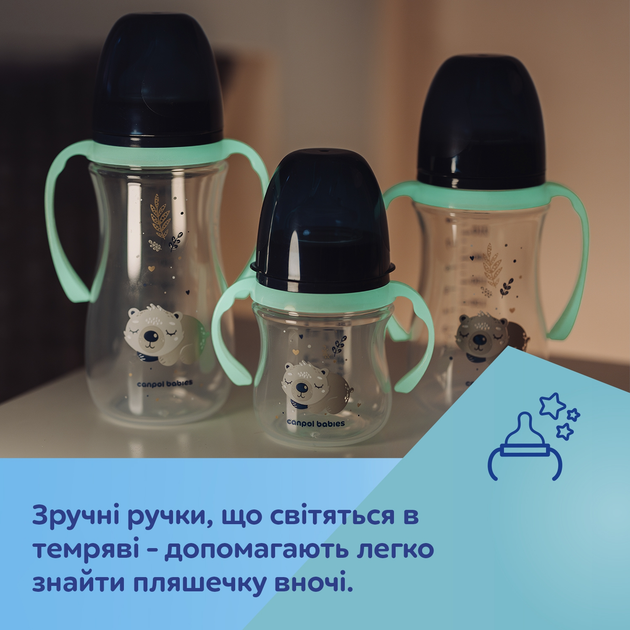 Пляшка антиколікова Canpol Babies Easystart Sleepy Koala з широким отвором Блакитна 120 мл (35/236_blu) - зображення 8