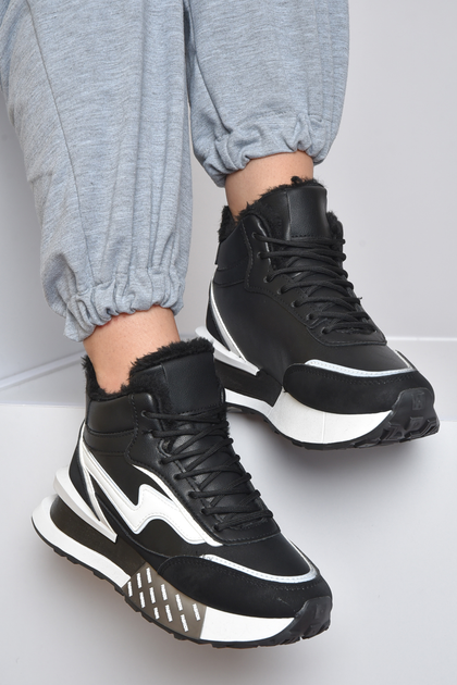 Кроссовки женские на меху черного цвета Happy м98-5 37 (165716) от ...