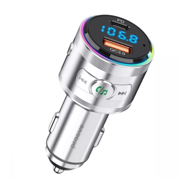 Автомобильное ЗУ с FM-модулятором Proove FM Launcher Maxi Wave 30W (PD ...