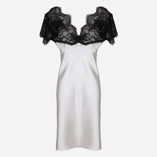 Koszula nocna damska DKaren Slip Kayla XL Jasny ecru (5903251374737) - obraz 4