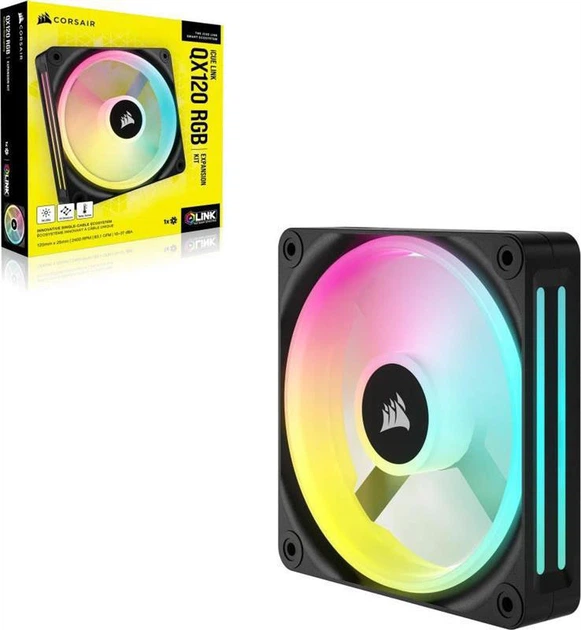 Wentylator Corsair iCUE Link QX120 RGB PWM Black (CO-9051001-WW) - obraz 9