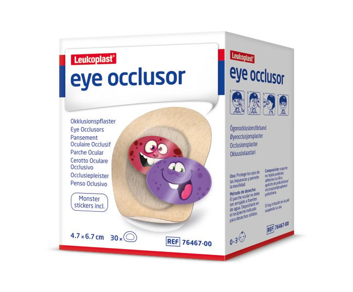 Пластир BSN Medical Coverlet Elastopad Eye Patch Junior 30шт (4042809687491) - зображення 1