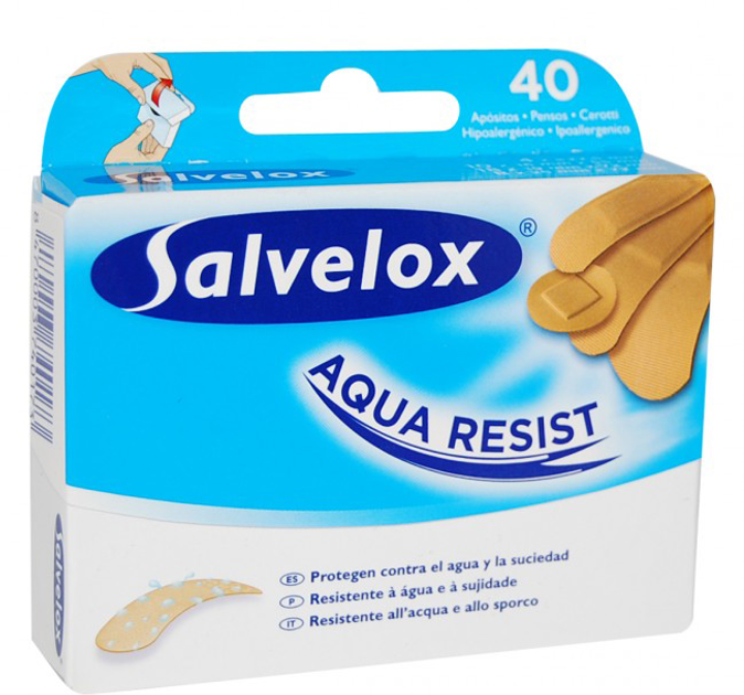 Plastry Salvelox Aqua Resist 40 szt (8470003740173) - obraz 1