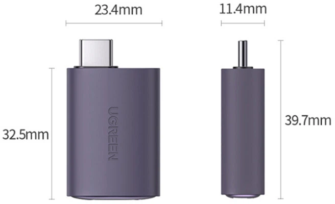 Адаптер Ugreen USB 2.0&nbsp;Type-C - HDMI F (6957303874507) - зображення 3