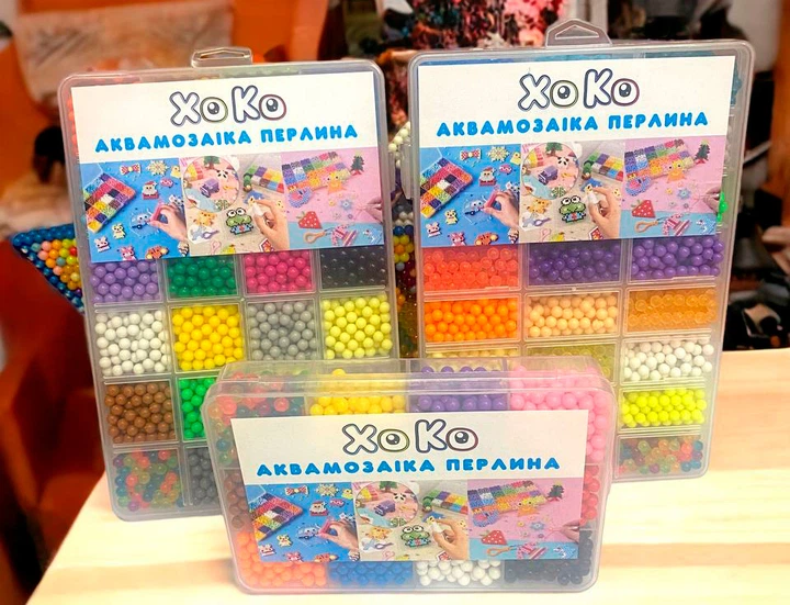 Набор XoKo Аквамозаика Жемчужина 5500&nbsp;+ аксессуары + книжка с трафаретами (XK-PRL-55-B) - изображение 20