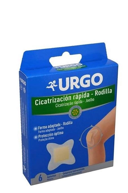 Пластырь Urgo Rapid Healing Knee 6 шт (8470001754806) - изображение 1