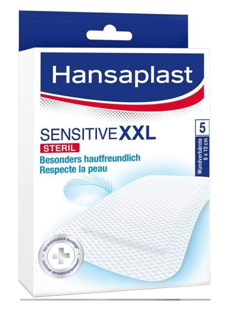 Пластырь Hansaplast Sensitive XXL 5 шт (4005800294433) - изображение 1